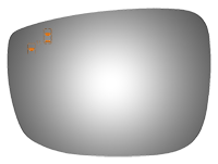Burco - Burco 4699BC Mazda Left Door Mirror GLASS ONLY