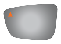 Burco - Burco 4720B Left Door Mirror Glass Only for BMW