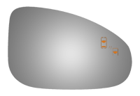Burco - Burco 5655B 14-24 Jaguar F-Type Door Mirror Glass Right
