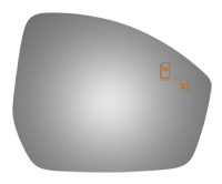 Burco - Burco 5695B Jaguar Right Door Mirror GLASS ONLY