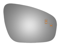 Burco - Burco 5699B Right Door Mirror GLASS ONLY for 2017 Toyota Mirai