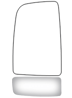 Burco - Burco 3919 Left Door Side View Mirror Glass for 07-11 Sprinter 2500/3500