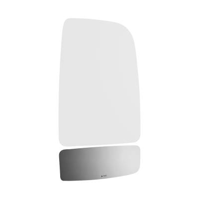 Burco - Burco 3985 Freightliner Right Door Mirror GLASS ONLY for Mercedes-Benz Lower