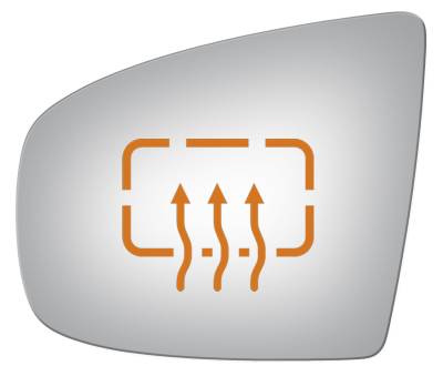 Burco - Burco 4264H Heated Left Door Mirror GLASS ONLY for BMW