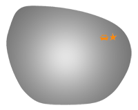 Burco - Burco 5709BC 16-20 Buick Envision Door Mirror Glass Right
