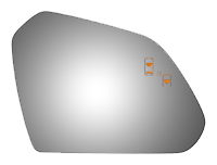 Burco - Burco 5744BC Right Door Mirror Glass for 16-19 Hyundai Sonata