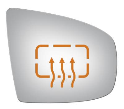 Burco - Burco 5339H Heated Right Door Mirror GLASS ONLY for BMW