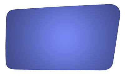 Burco - Burco 6153 Left Door Mirror Glass Only for Audi