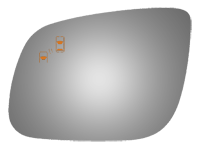 Burco - Burco 4588B Left Door Mirror Glass Only for 15-21 Kia Sedona