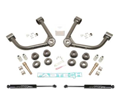 Fabtech - Fabtech K1204 Uniball UCA Lift System w/Shocks for 23-24 Canyon/Colorado