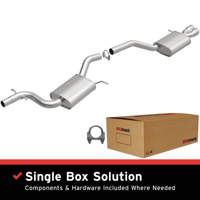 BRExhaust - BRExhaust 106-0791 Direct-Fit Exhaust System Replacement Kit