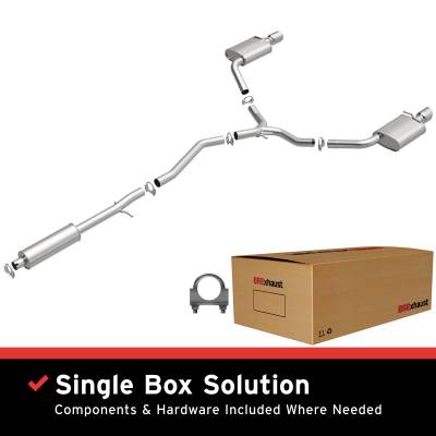 BRExhaust - BRExhaust 106-0805 Direct-Fit Exhaust System Replacement Kit