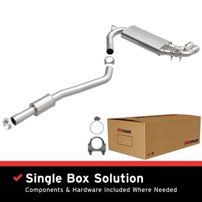 BRExhaust - BRExhaust 106-0832 Direct-Fit Exhaust System Replacement Kit