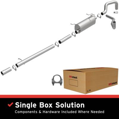BRExhaust - BRExhaust 106-0007 Direct-Fit Exhaust System Replacement Kit