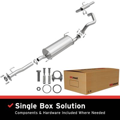 BRExhaust - BRExhaust 106-0075 Direct-Fit Exhaust System Replacement Kit