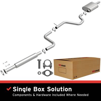 BRExhaust - BRExhaust 106-0016 Direct-Fit Exhaust System Replacement Kit