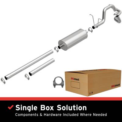 BRExhaust - BRExhaust 106-0027 Direct-Fit Exhaust System Replacement Kit