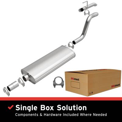 BRExhaust - BRExhaust 106-0018 Replacement Exhaust for 99-04 Jeep Grand Cherokee