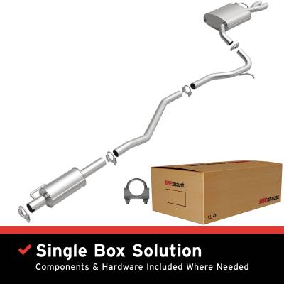 BRExhaust - BRExhaust 106-0191 Replacement Exhaust System for 06-12 Mercury Milan 2.3L/2.5L
