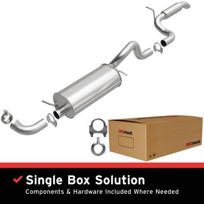 BRExhaust - BRExhaust 106-0506 Direct-Fit Exhaust System Replacement Kit