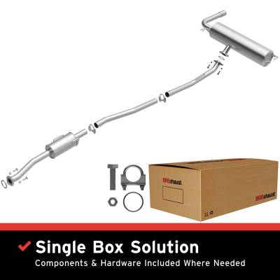 BRExhaust - BRExhaust 106-0135 Direct-Fit Exhaust System Replacement Kit