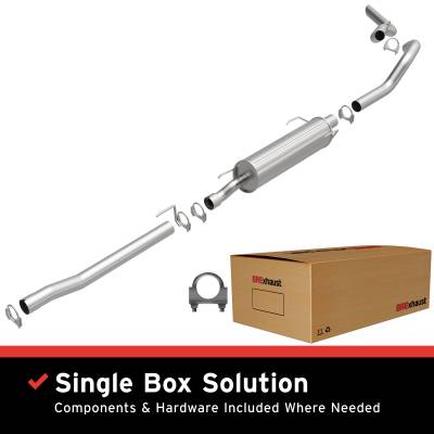 BRExhaust - BRExhaust 106-0525 Direct-Fit Exhaust System Replacement Kit