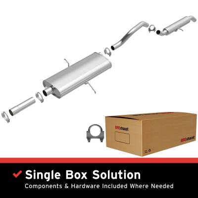 BRExhaust - BRExhaust 106-0185 Direct-Fit Exhaust System Replacement Kit