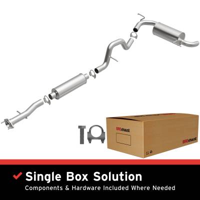 BRExhaust - BRExhaust 106-0351 Direct-Fit Exhaust System Replacement Kit