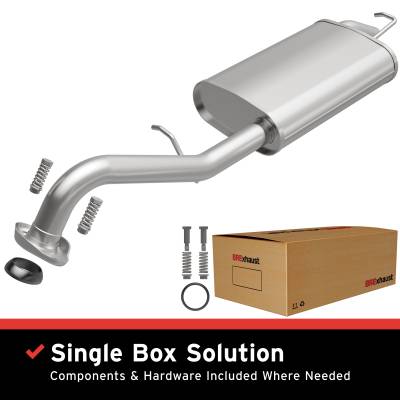 BRExhaust - BRExhaust 106-0626 Replacement Exhaust for 03-13 Toyota Corolla 1.8L