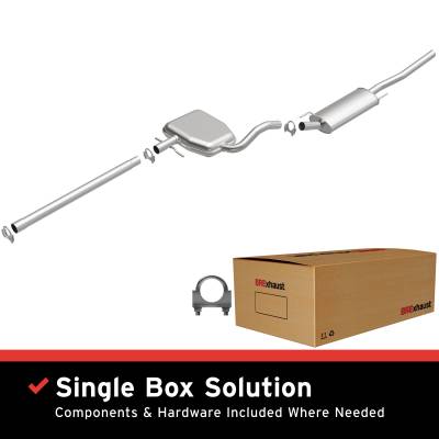 BRExhaust - BRExhaust 106-0653 Direct-Fit Exhaust System Replacement Kit