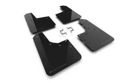 Rally Armor - Rally Armor MF123-UR-BLK-GRY Black Mud Flap/Grey Logo