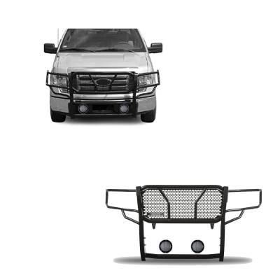 Black Horse Off Road - Black Horse RU-FOF109-B-PLFB HD Grille Guard w/5.3" LED for 09-14 Ford F150