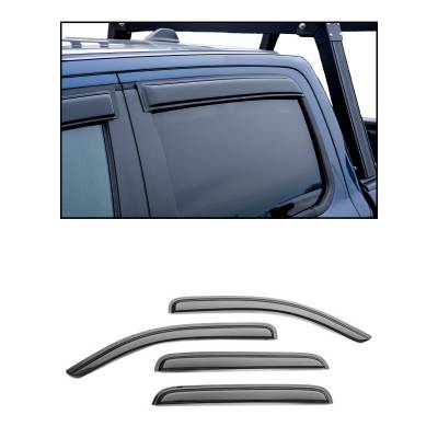 Black Horse Off Road - Black Horse 14-TYVE Rain Guard/Deflectors for 09-16 Toyota Venza Smoke 4Pc