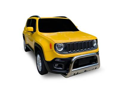 Black Horse Off Road - Black Horse BBJPRE-SP Stainless Steel Bull Bar for 16-23 Jeep Renegade