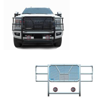 Black Horse Off Road - Black Horse RU-FOF217-B-PLFR HD Grille Guard w/5.3" LED F250/F350/F450/550 SD
