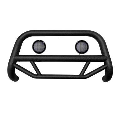 Black Horse Off Road - Black Horse MBT-MF512-PLFB Black Bull Bar w/5.3" LED's for 14-25 Ford F150