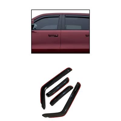 Black Horse Off Road - Black Horse 141531-IN Rain Guard/Deflectors 13-18 Nissan Pathfinder Smoke 4Pc