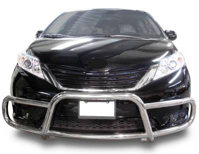 Black Horse Off Road - Black Horse 15TY918SS Stainless Front Bumper Guard for 11-20 Toyota Sienna