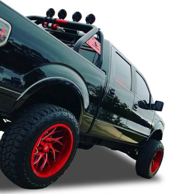 Black Horse Off Road - Black Horse RB001BK-PLR Classic Roll Bar w/Flood Lights for Ram/Silverado/F150