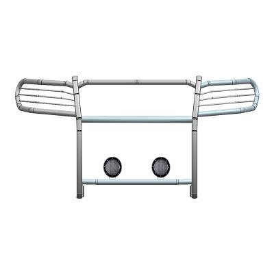 Black Horse Off Road - Black Horse 17JGL21MA-PLFB Black Grille Guard w/LED for Jeep Grand Cherokee L