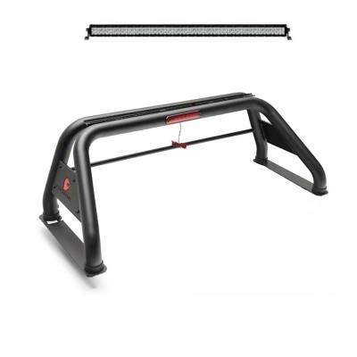 Black Horse Off Road - Black Horse RB015BK-KIT Classic Roll Bar w/7.0" Blk LED for F250/F350/F450 SD