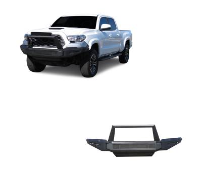 Black Horse Off Road - Black Horse AFB-TA21 Armour-II Bumper Only for 16-23 Toyota Tacoma