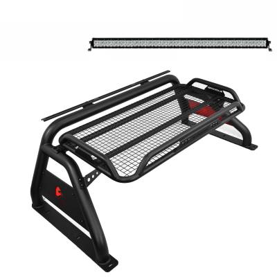 Black Horse Off Road - Black Horse RB-BA15B-KIT Armour Roll Bar 40" LED Blk F250/F350/F450 Super Duty