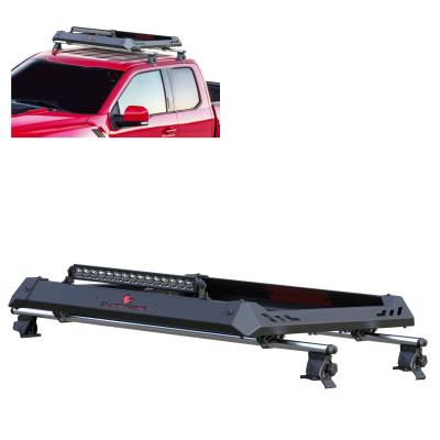 Black Horse Off Road - Black Horse TRRB260S Silver Roof Rack for 16-23 Toyota Tacoma