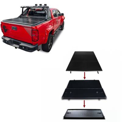Black Horse Off Road - Black Horse HTF-GM30 Hard Tonneau Cover Black for 15-23 Canyon/Colorado 5' Bed