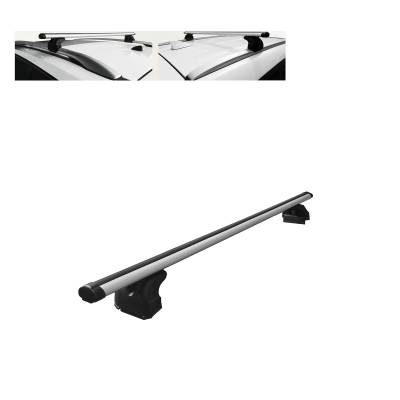 Black Horse Off Road - Black Horse TR-49SI Traveler Cross Bar Ladder Rack Silver Universal