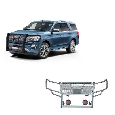 Black Horse Off Road - Black Horse Off Road RU-FOEX18-B-PLFR Rugged Heavy Duty Grille Guard Kit