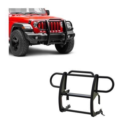 Black Horse Off Road - Black Horse 17JPJLMA Black Grille Guard for Jeep Gladiator & Wrangler JL