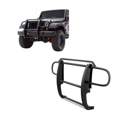 Black Horse Off Road - Black Horse 17JPWRMA Black Grille Guard for 07-17 Jeep Wrangler