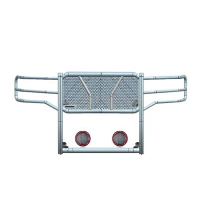 Black Horse Off Road - Black Horse RU-GMSI15-B-PLFR HD Grille Guard w/5.3" for Sierra 2500HD/3500